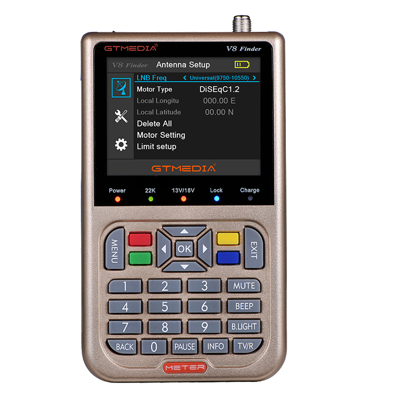 Freesat V8 finder DVB-S DVB-S2 MPEG4 с 3,5 дюймов TFT ЖК дисплей спутниковый искатель GTmedia V8 finder H.265-цифра спутниковый телевизионный ресивер