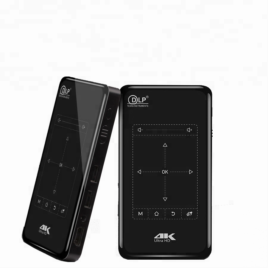 LSP портативный DLP Android 9,0 Smart Mini Pocket 4K и 3D проектор с ИК и сенсорной панелью управления P09II