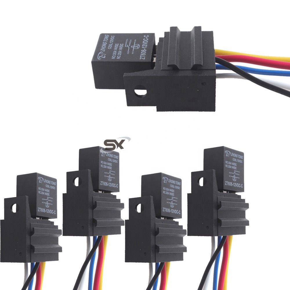 5 шт./компл. автомобиля 30A AMP 12 В реле комплект 5Pin 5 Провода XY01 SPDT вентилятор топливный насос Свет Рог Топливный Насос реле