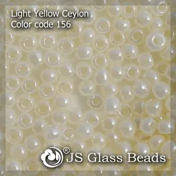 High Quality Fashion JS Glass Seed Beads - 156# Ceylon Pearl Opalescent Rocailles Beads For Garment & Jewelry