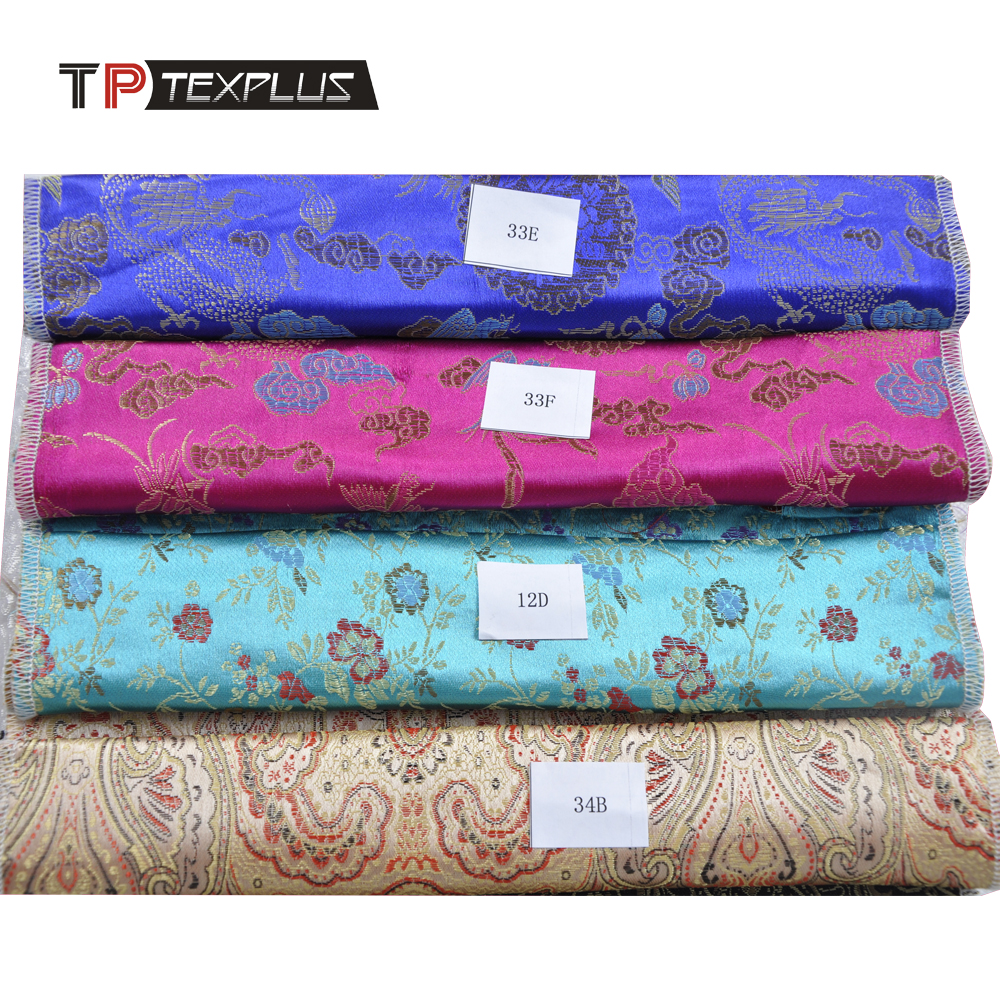 Traditional clothing outwear silk jacquard female Chinese suit fabric