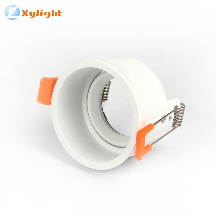 Aluminum led ceiling downlight housing mr16 gu10 circle led cob smd recessed downlight fixture