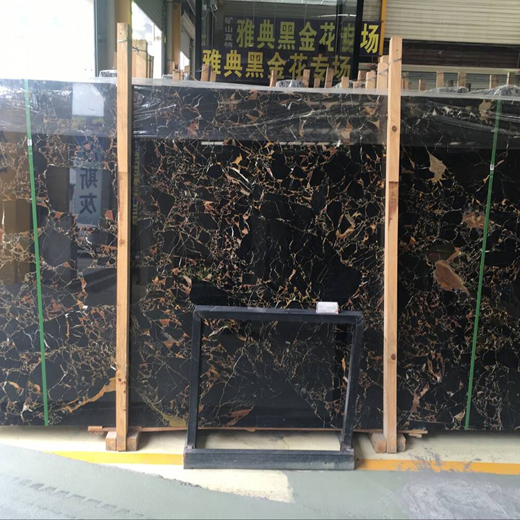On Sale Imported Black Gold Portoro Marble Price
