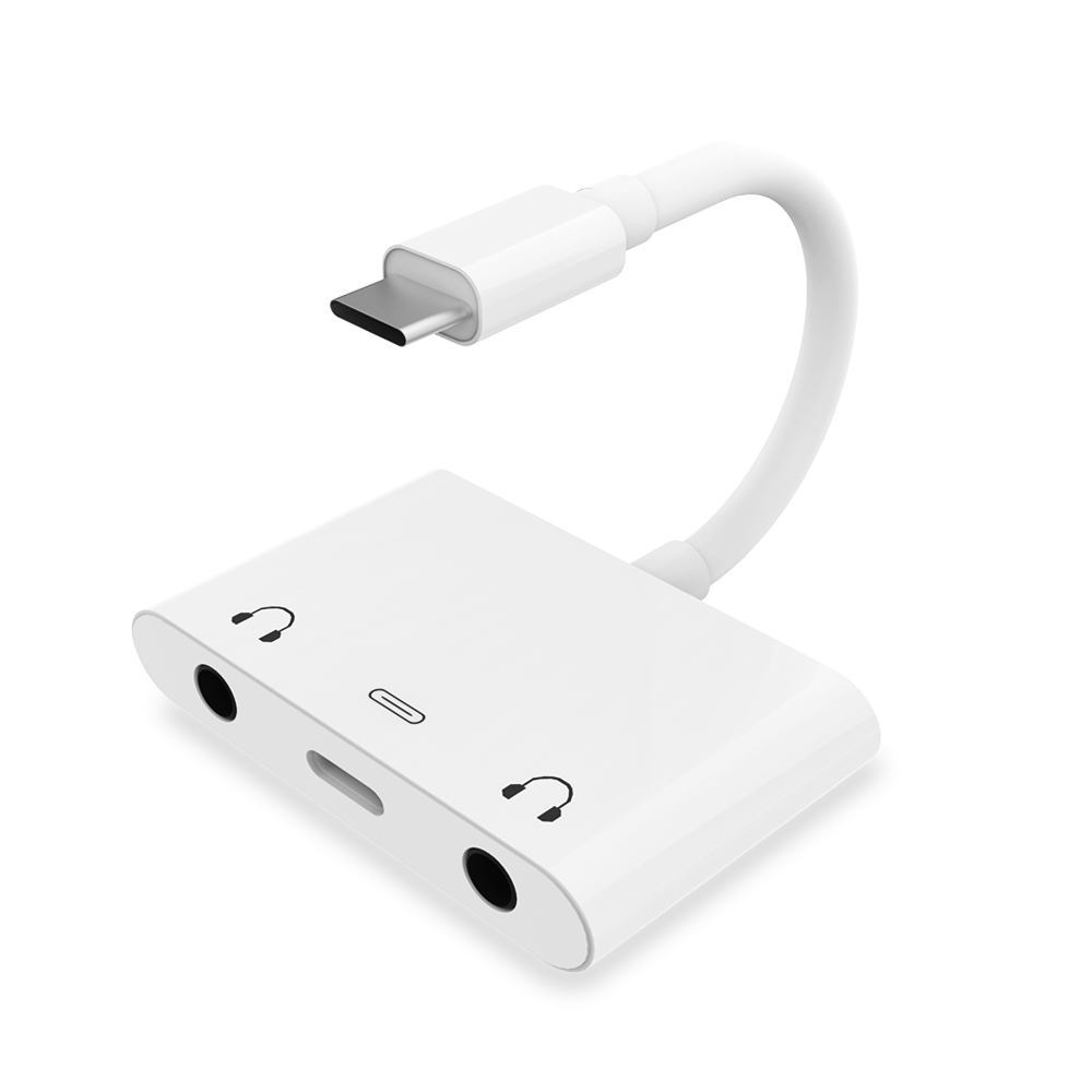 USB C цифровой аудио адаптер 3,5 мм разъем для наушников Разъем type c до 3,5 мм аудио адаптер