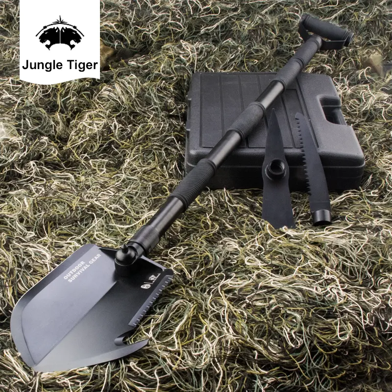 Multifunctional Emergency Military Shovel Outdoor Camping Folding Survival Shovel Kit,shovel with handle
