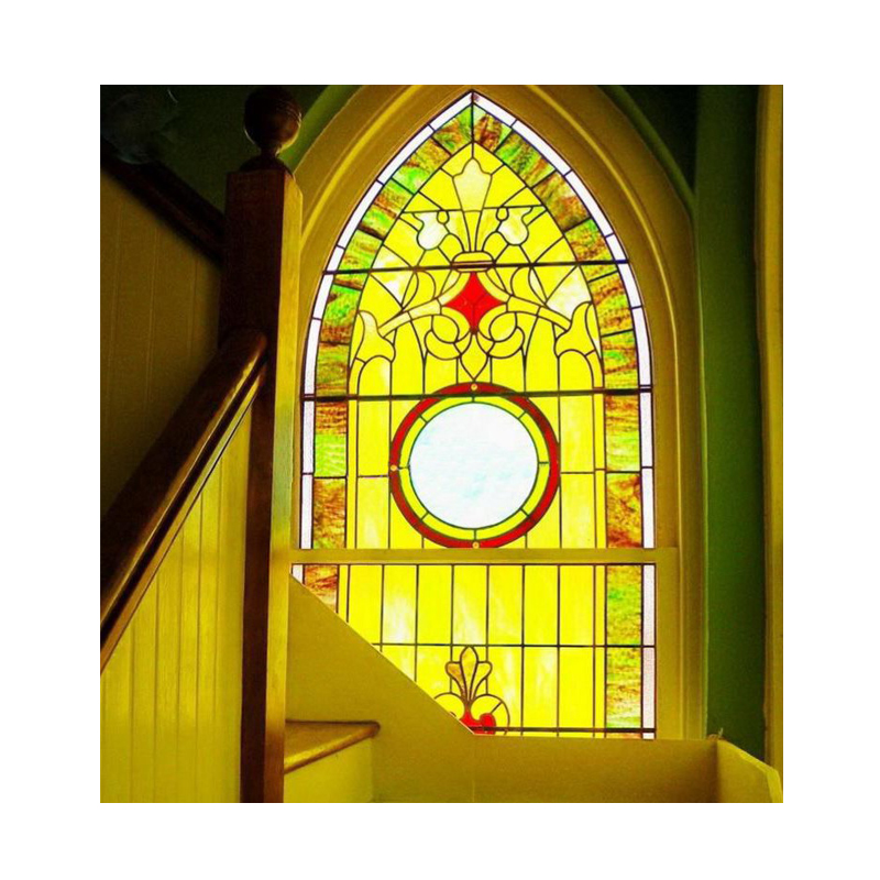 Seattle church stained glass windows small window panels for sale Double glass thermal break aluminum tilt window