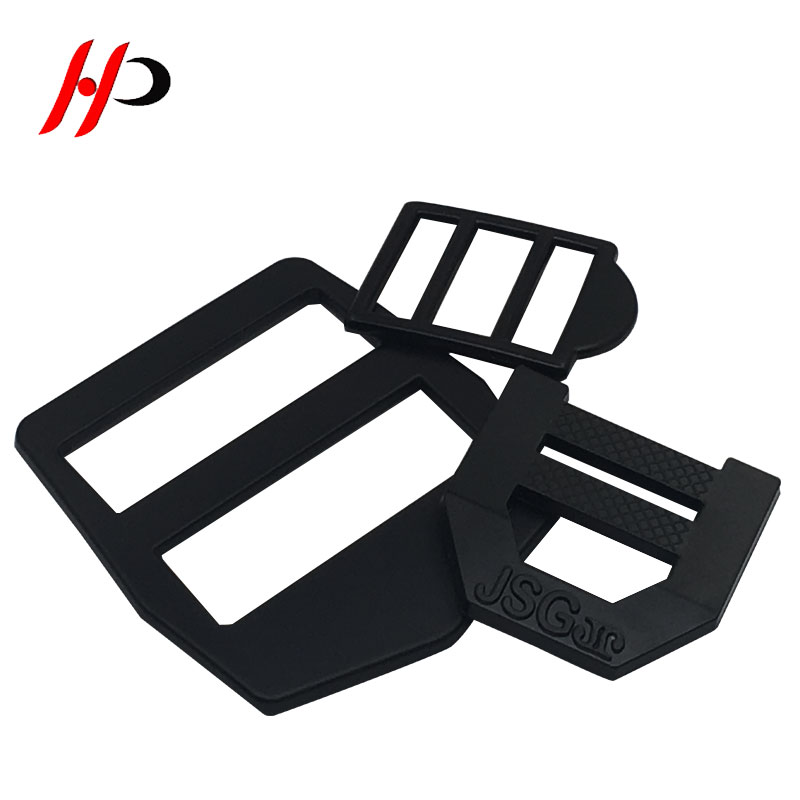 Custom big size metal slider tri-glide ladder lock adjustable slide buckle for 38mm webbing belt