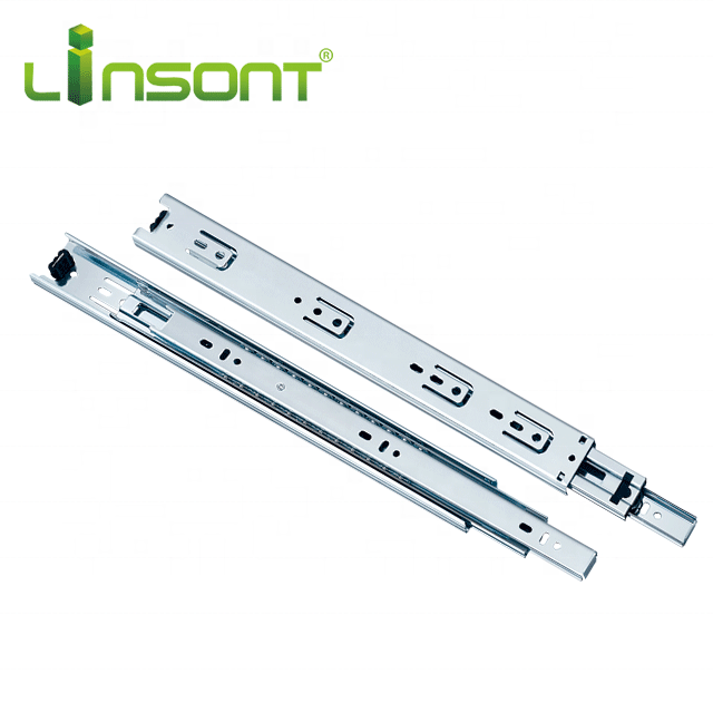 Linsont hardware fittings 42mm full extension kitchen cabinet easy drawers with slides telescopic ball bearing slides