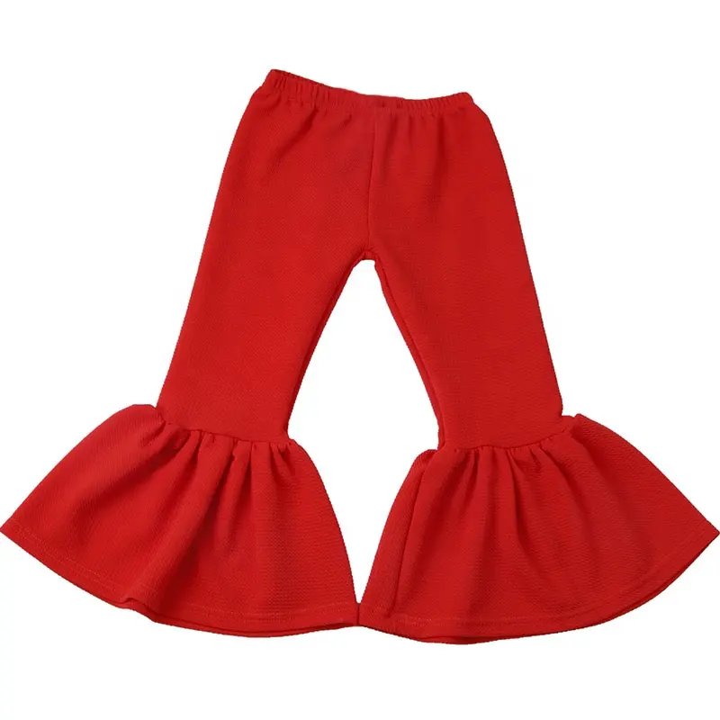 spring fall winter toddler baby Red Bubble yarn Bell pants for girls