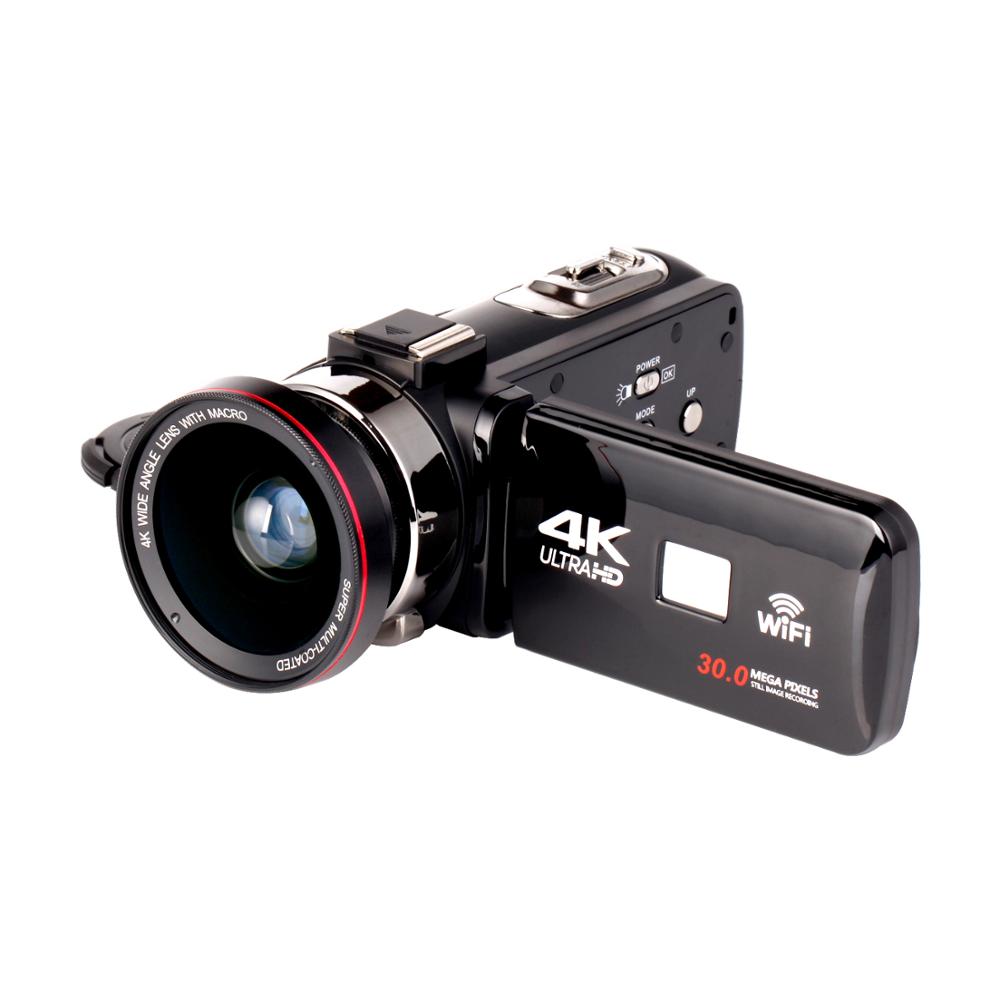 Высококачественная HD-видеокамера 4K IPS 3,0 экран профессиональная камера WIFI и ИК-видеокамера ночного видения