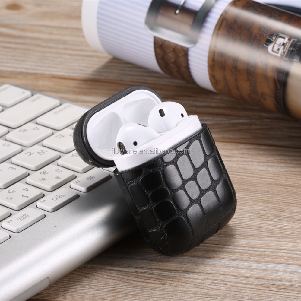 Чехол для Airpod, портативный чехол из натуральной искусственной кожи с металлическим крючком, защитный чехол для переноски, чехол для хранения, сумка для Apple Airpod