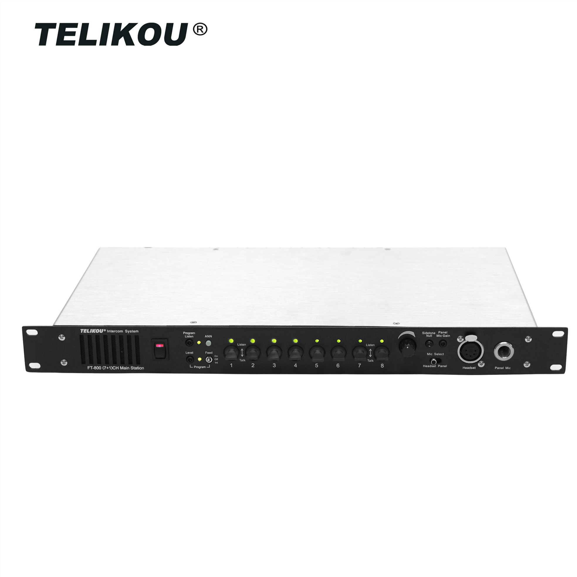 Telikou FT-800 экранное меню Восьмиканальный 4-проводной проводной домофон для тв станции Подставки
