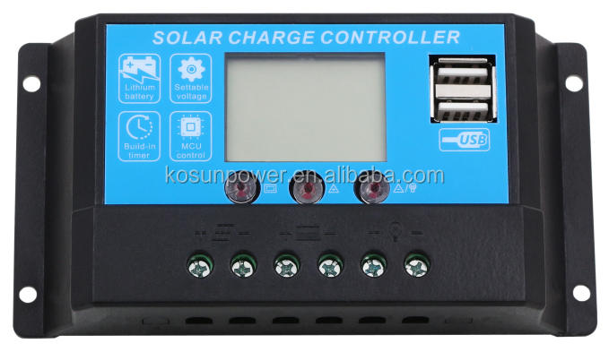 12v/24v 10A ШИМ контроллер Солнечный регулятор мощности