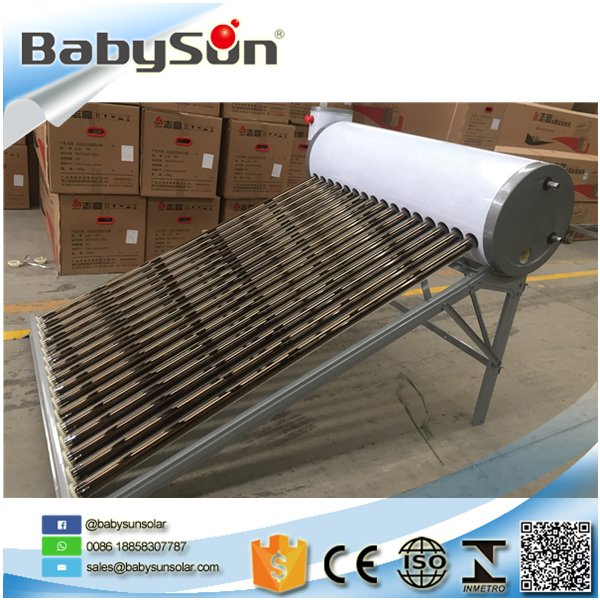 BABYSUN Солнечный Новый Дизайн Компактная вакуумная трубка тепловой горячей воды Солнечный нагреватель