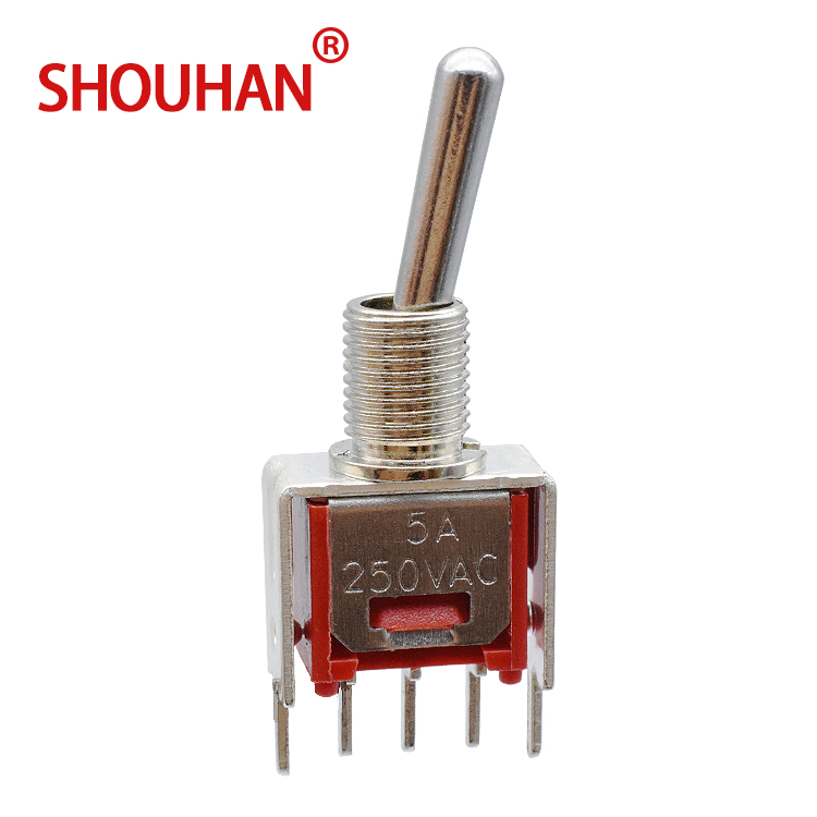 Переключатель ST-0-102-A02-T002-RS 5A 250 V ON-(NONE)-ON Мгновенный Переключатель