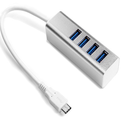 SuperSpeed Многофункциональный сетевой адаптер POR Hub 3.0 4-портовый концентратор USB Type-C адаптер