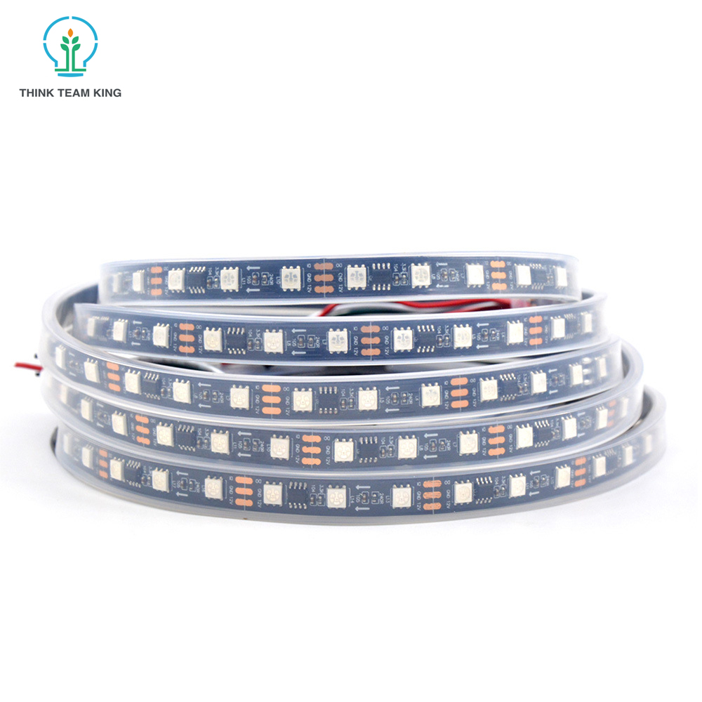 Гибкая светодиодная лента 60d rgb 12 В RGB 5050 smd rgb Светодиодная лента ws2811 Светодиодная Пиксельная лента