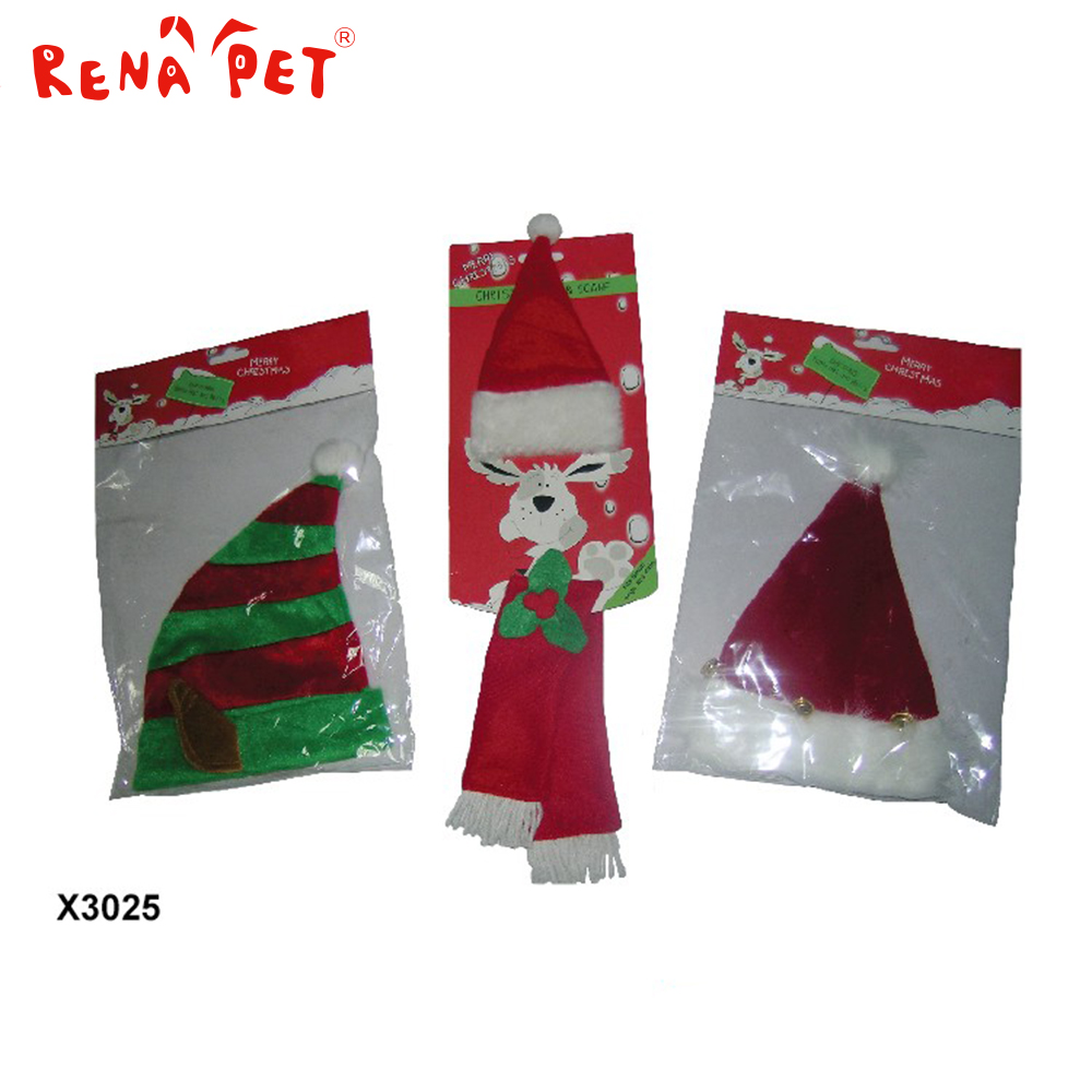 Новая интересная красивая собака шляпа и шарф Pet игрушка рождественский подарок игрушка
