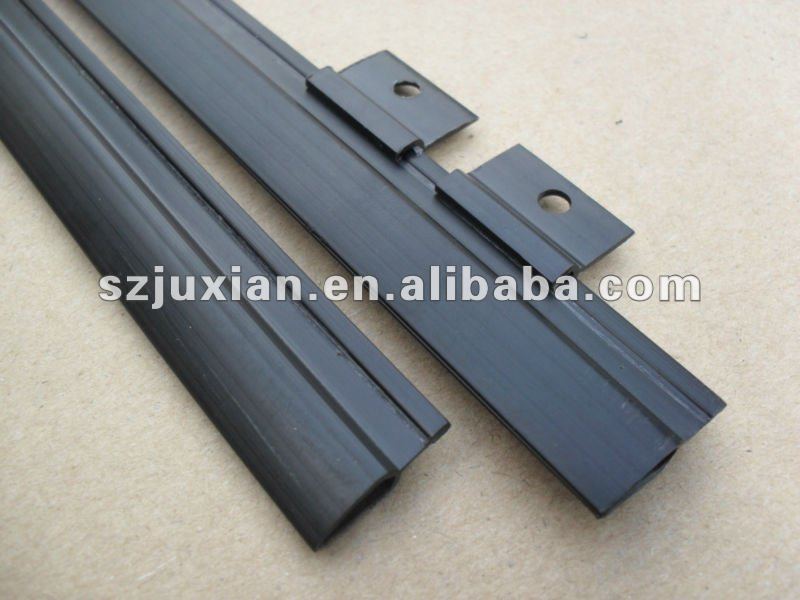 Poster hanger rail pvc profiles /pvc clip for map
