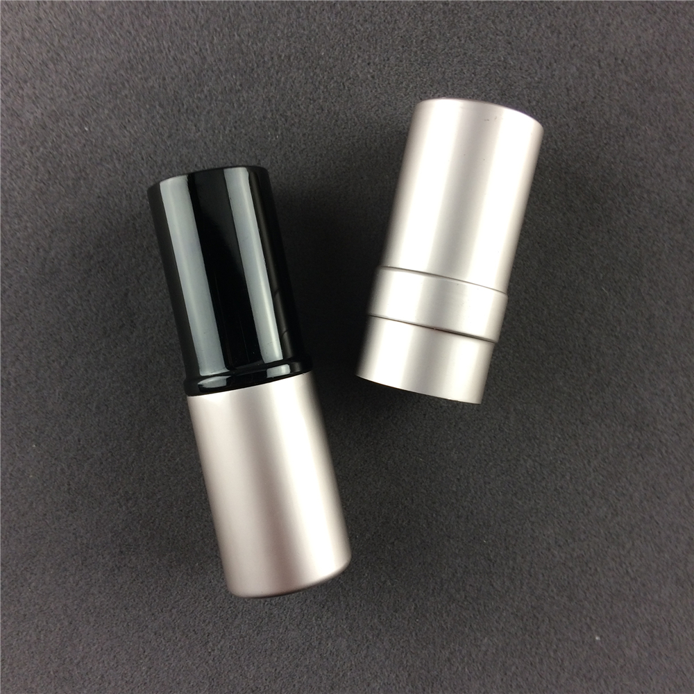 Unique cosmetic empty all metal lipstick tube aluminum