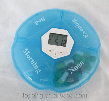 Самый дешевый 4 тревоги таблетки коробка таймер с timer