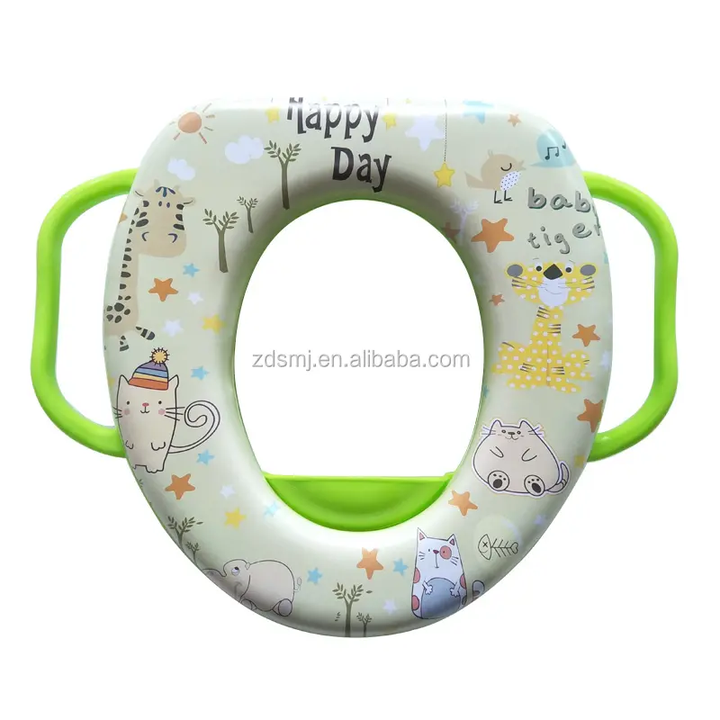 Soft Potty Training Toilet Seat Printing Design That Fits Most Toilet Types Soft, Padded, Non Slip Surface For Babies