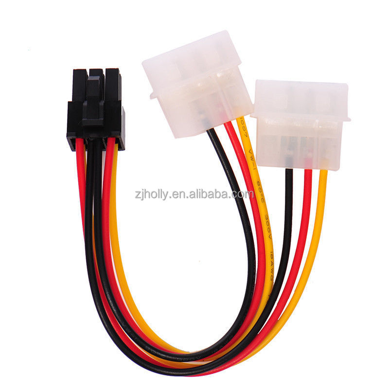 PCI-Express кабель 4-контактный молекс Мужской до 6 Pin разъем PCI Express PCIE женский кабель