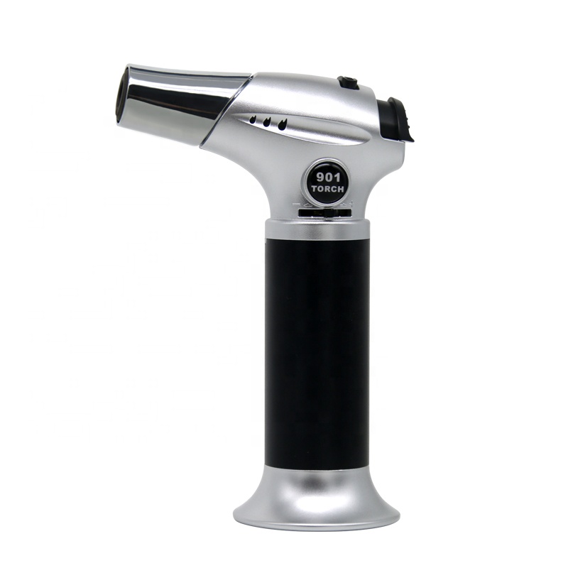 GF-901 Mini Zinc Alloy Butane Torch Cooking Kitchen Adjustable Flame Butane Gas Torch
