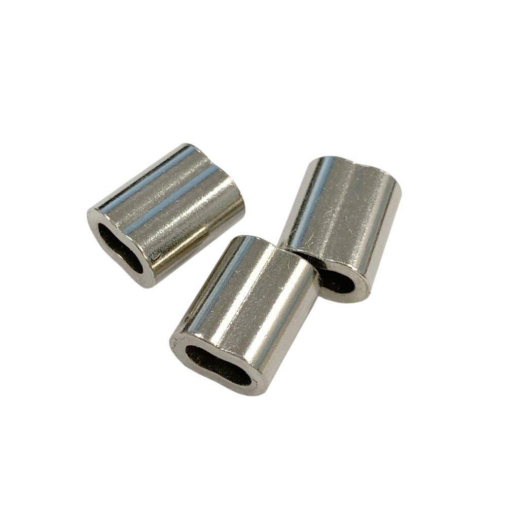 Wire rope fittings 8 type Nickel plated brass ferrules