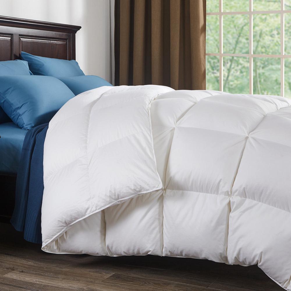 Luxurious 1200 Thread Count Goose Down Comforter Duvet Insert, King Size