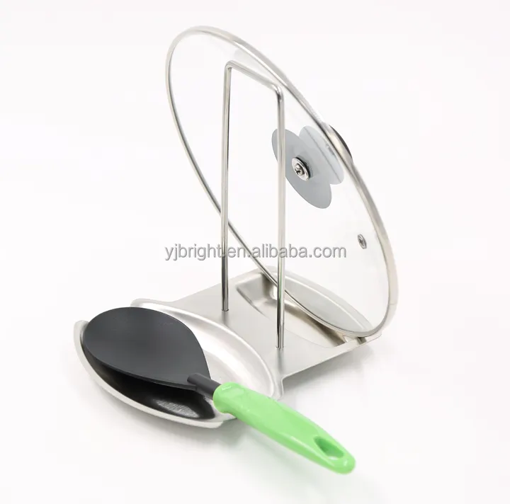 Stainless Steel Pot Lid and Spoon Rest, Lid and Spoon Holder
