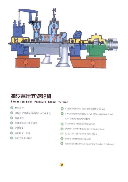 Extraction Back Pressure Steam turbine