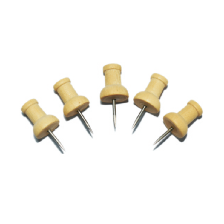 Уникальный Jumbo деревянный Push Pin для офиса или школы