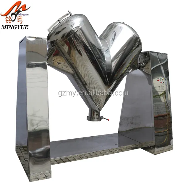 Ribbon Industrial Stainless Steel V Type Coffee Powder Mini Mixer