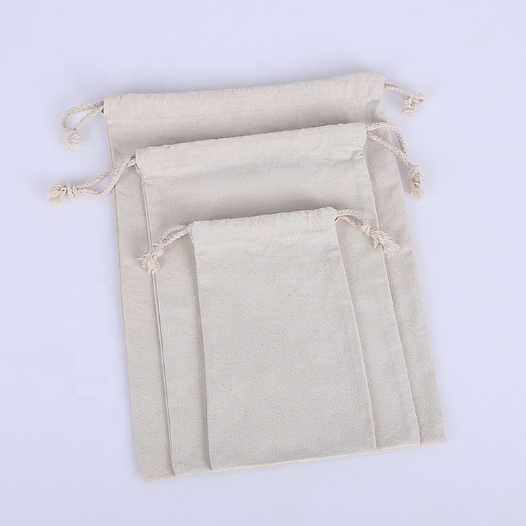 Пользовательские Высокое Качество Мода хлопок холст drawstring сумка