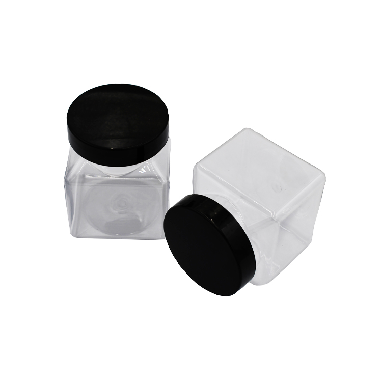 Food Grade PET Plastic Food Container Plastic Candy Jar peanut butter honey jams jar
