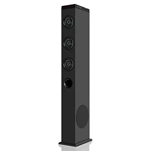 Samtronic 2.1CH wireless bt Tower Speaker with FM Radio USB MP3  Home theatre system  Floor standing Speakers SM-T1200B