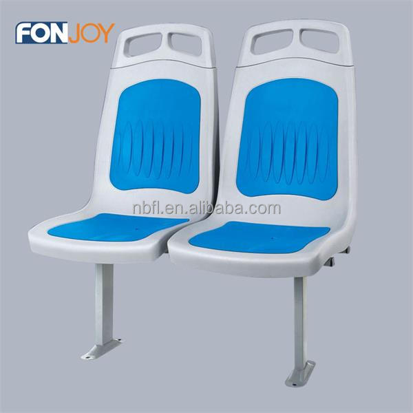 ABS injection molding plastic bus seat with soft cushion