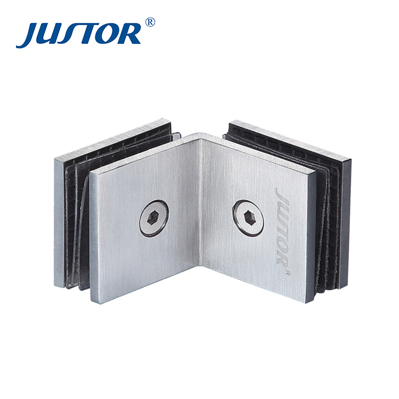 hot model justor brand of china hydraulic glass holder for 8-12mm glass shower room