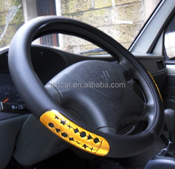 wholesale hot sell Genuine Leather Sport Steering Wheel Cover