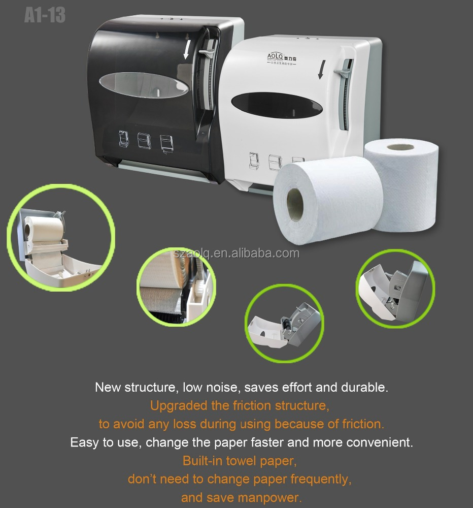 Bathroom Accessories Roll Hand Tissue Dispenser Built-in Towel Paper Cut Dispenser