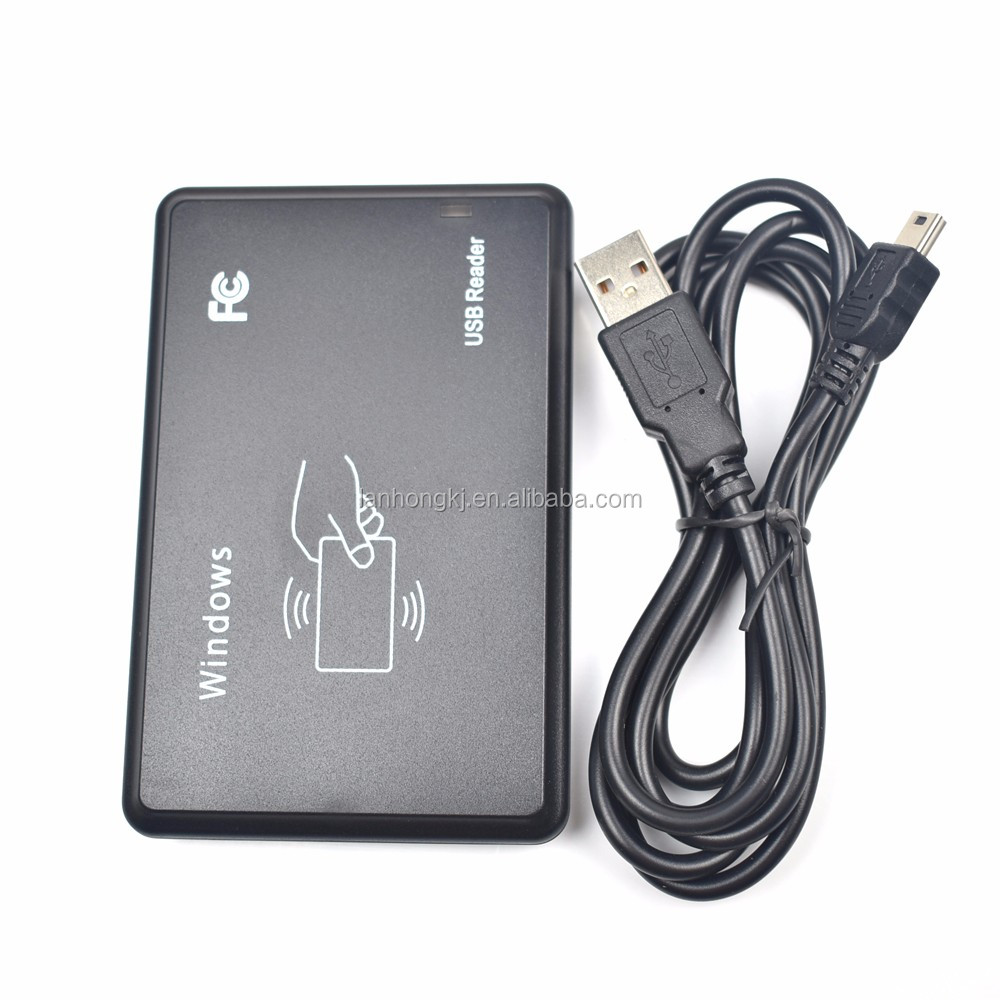 USB 125khz rfid proximity ID card keyfob reader no need driver plug and play