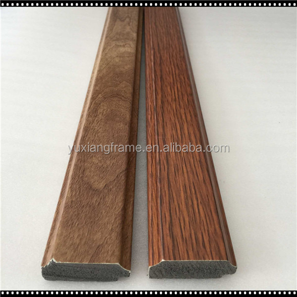 Made in China light grain effect plastic picture frames profile/mirror frame moulding/photo frame strips