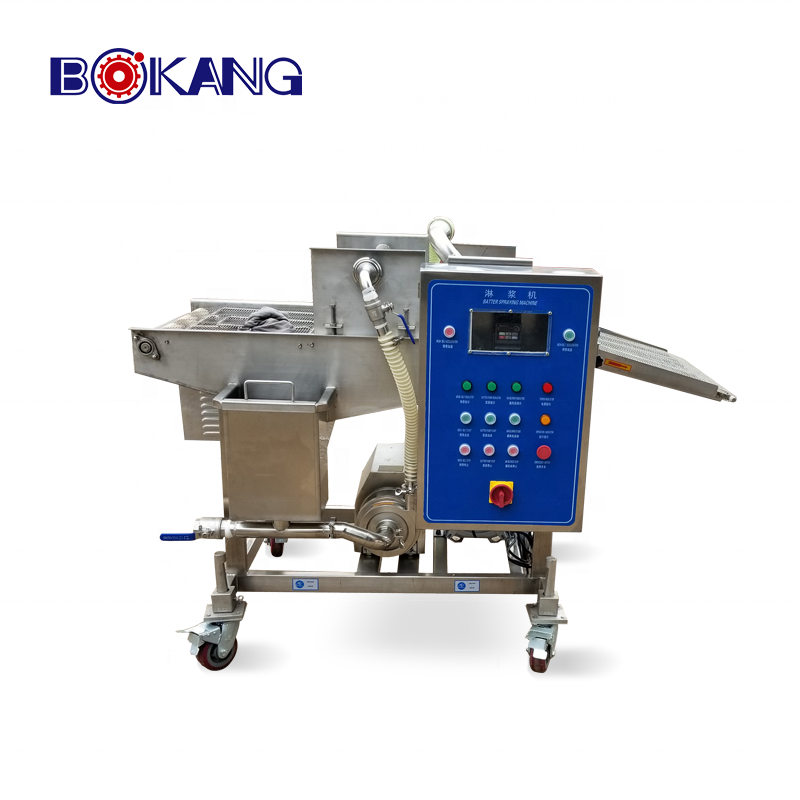 Automatic tempura battering machine food processing line