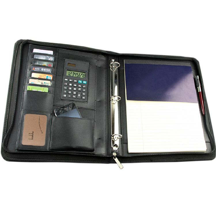 Boshiho искусственная кожа padfolio кольцо папка для портфолио