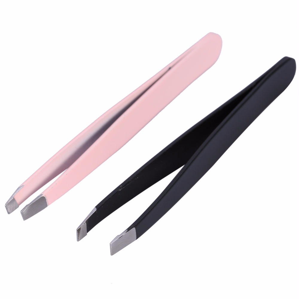 Lady Stainless Steel Make Up Eyebrow Removal Tweezers
