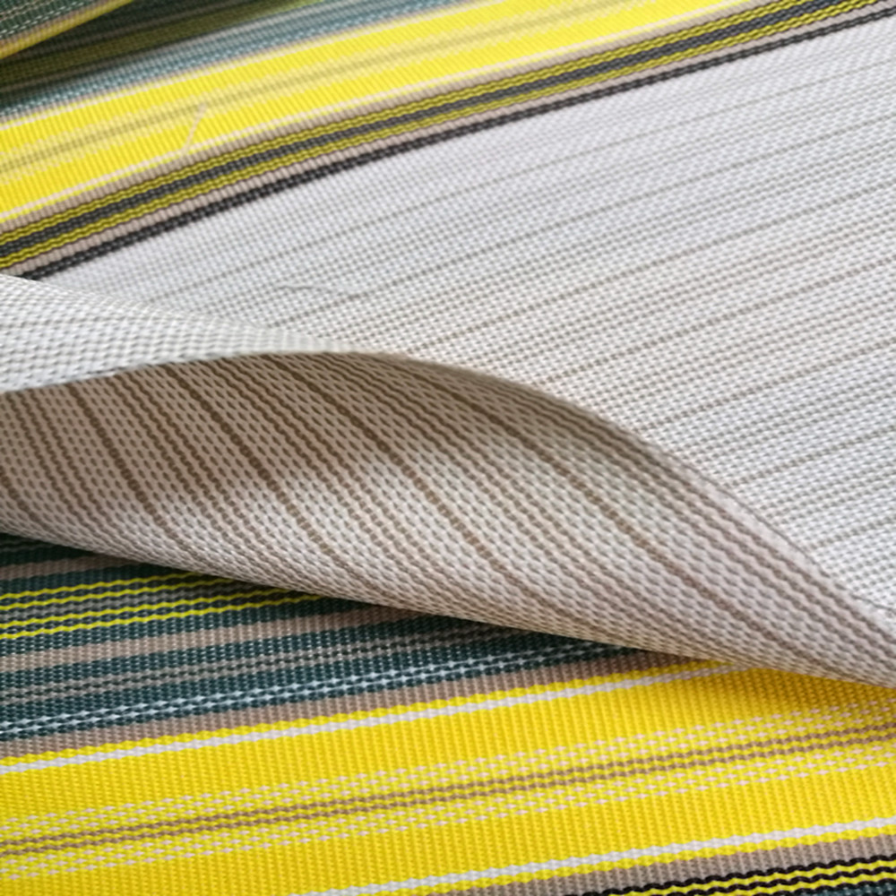 In stock stripe yarn dyed outdoor awning sunshade fabric