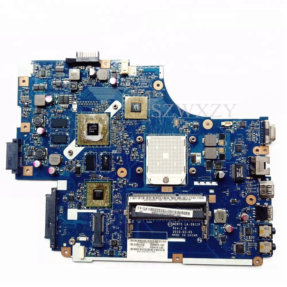 Материнская плата для ноутбука Acer 5551 5551G 5552 5552G, новый 75 LA-5911P MBWVF02001 HD6650M/1GB