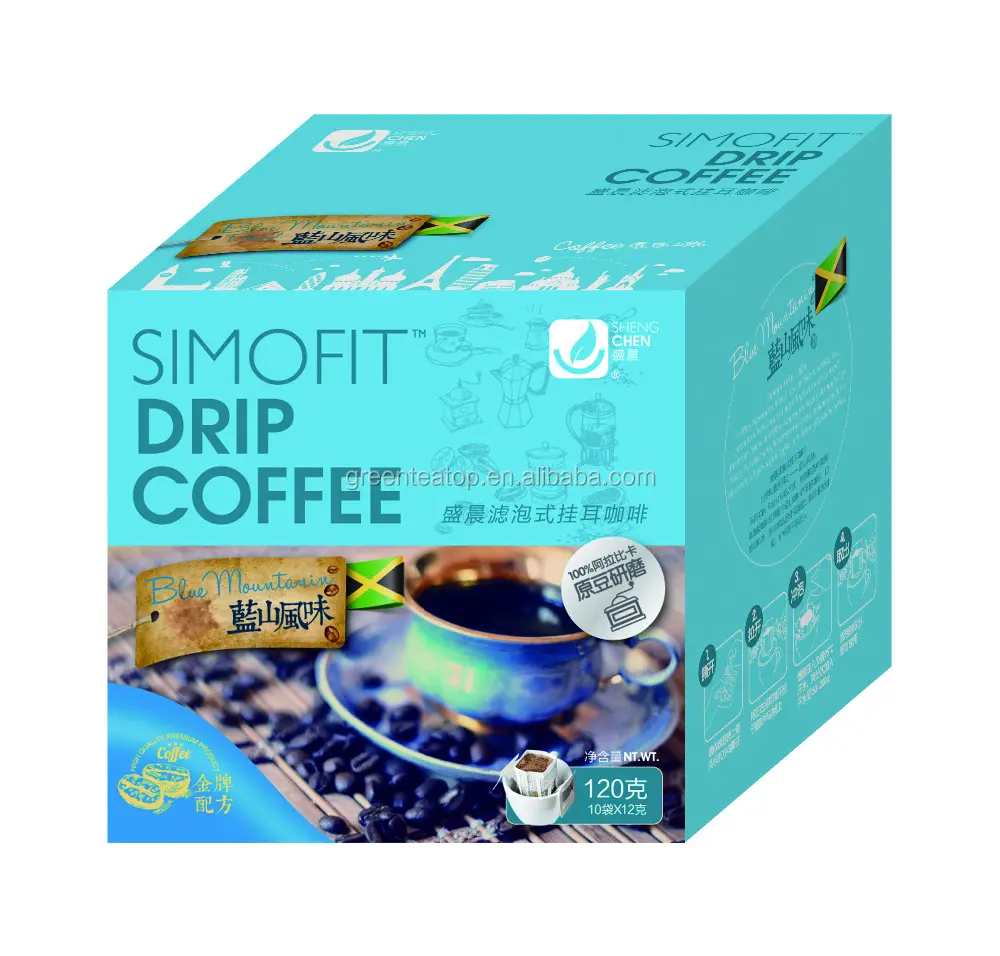 Лучший популярный производитель 2016, чайные пакетики для кофе blue mountain, частная торговая марка по лучшей цене