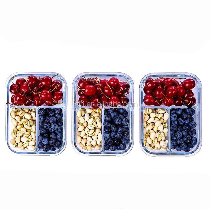 370ml 640ml 1040ml 1520ml lock glass borosilicate glass oven safe bpa free with 100% Airtight lid